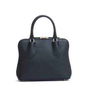 mini swing pelle martellata nera