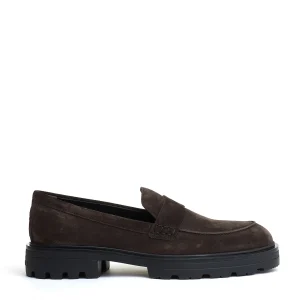 mocassino camoscio marrone carroarmato