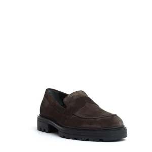 mocassino camoscio marrone carroarmato