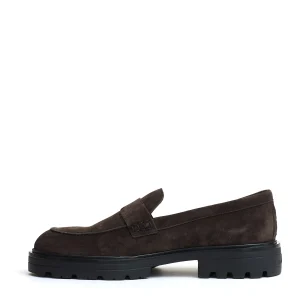 mocassino camoscio marrone carroarmato