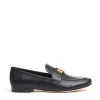 mocassino Eleanor pelle nera logo