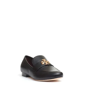 mocassino Eleanor pelle nera logo