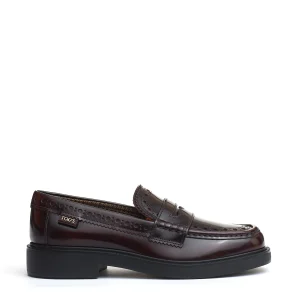 mocassino inglese pelle bordeaux