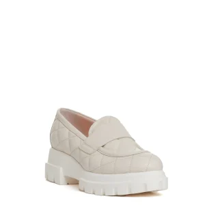 mocassino matelasse gesso