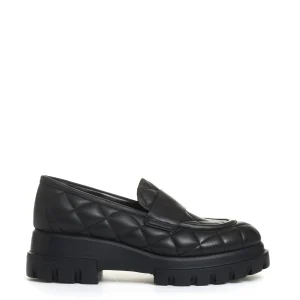 mocassino matelasse nero