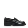 mocassino nero con borchie