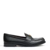 mocassino nero con logo