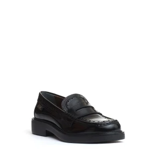 mocassino pelle spazzolata inglese nero