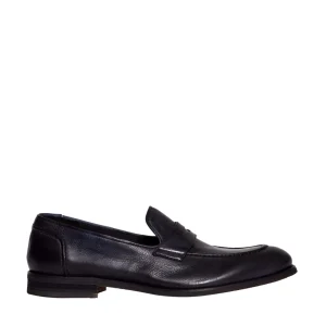 Moccasin in washed blue leather: Sorelle Peregò