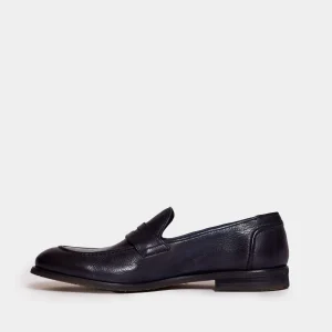 Moccasin in washed blue leather: Sorelle Peregò