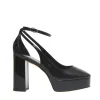 NINALILOU - Elegant platform pumps in black patent leather