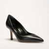 NINALILOU - Eleganti pump in pelle nera con tacco 75 mm