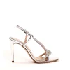 NINALILOU - Sandali con strass argento per un look scintillante