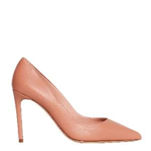 NINALILOU - Scarpe con tacco 90 mm in pelle color tan