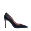 NINALILOU - Scarpe eleganti in pelle blu notte, tacco 90 mm