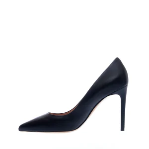NINALILOU - Scarpe eleganti in pelle blu notte, tacco 90 mm