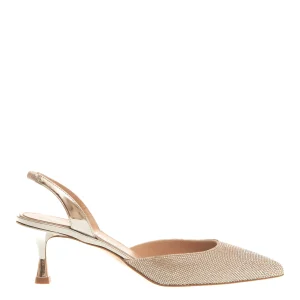 NINALILOU - Slingback strass argento: eleganza e stile