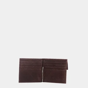 Orciani: Stylish Dark Brown Leather Dollar Holder with Pocket
