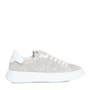 Philippe Model: Scarpe di alta qualità in suede grigio