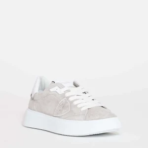 Philippe Model: Scarpe di alta qualità in suede grigio
