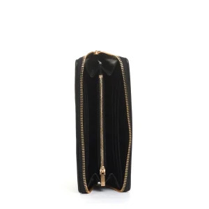portafoglio zip continental nero