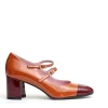 pump cinurine camel e bordeaux