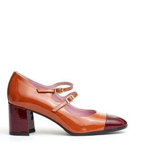 pump cinurine camel e bordeaux