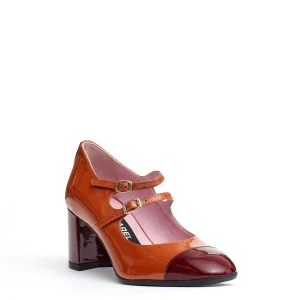 pump cinurine camel e bordeaux