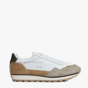 running 86er camoscio pelle bianco beige