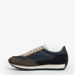running 86er camoscio pelle nero blu tortora