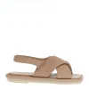 Sandali in pelle nude di Patrizia Bonfanti