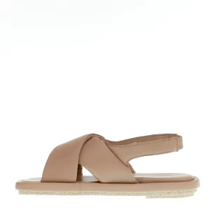 Sandali in pelle nude di Patrizia Bonfanti