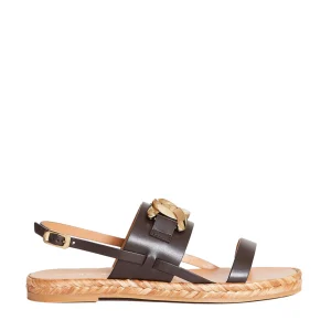 Sandali marroni con catena: scopri la collezione TOD'S