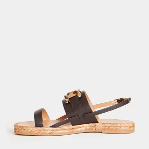 Sandali marroni con catena: scopri la collezione TOD'S