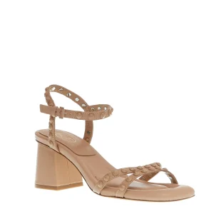 Sandalia ASH con tacco 60 mm e borchie nude