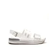 Sandalia H222 in pelle bianca: eleganza e comfort