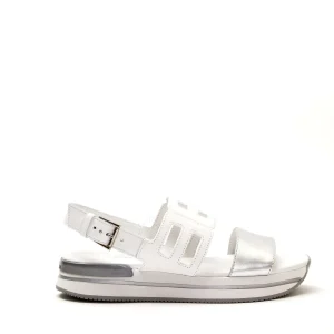 Sandalia H222 in pelle bianca: eleganza e comfort