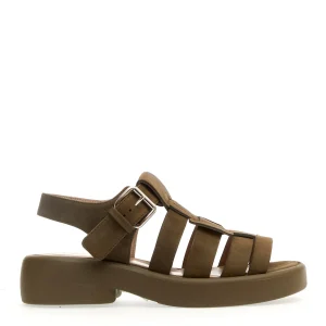 Sandalia verde in nubuck: scopri la collezione Elena Iachi