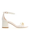 Sandalo bianco tacco 60 mm: eleganza e stile da Stuart Weitzman
