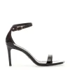 Sandalo nero vernice tacco 85 mm: eleganza e stile