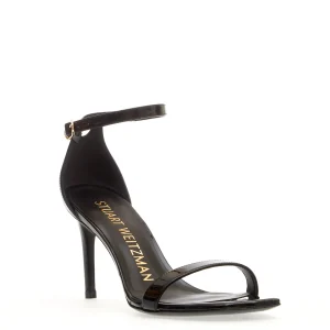 Sandalo nero vernice tacco 85 mm: eleganza e stile