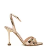 sandalo specchio platino tacco 90 mm