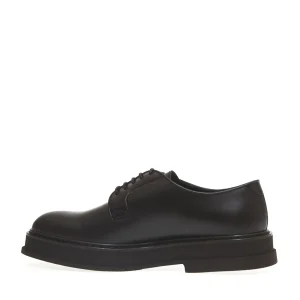 Scarpa derby in pelle marrone scuro: acquista online ora!