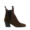 Scarpe AGL: camperos in camoscio verde con tacco 50 mm