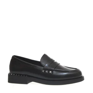 Scarpe ASH: Mocassini neri con borchie pistola
