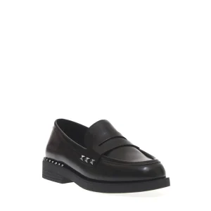 Scarpe ASH: Mocassini neri con borchie pistola