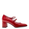Scarpe CAREL: Pump con tacco 70 mm e cinturini in pelle verniciata rossa