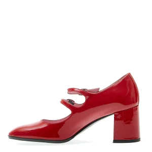 Scarpe CAREL: Pump con tacco 70 mm e cinturini in pelle verniciata rossa