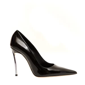 Scarpe CASADEI: Eleganti décolleté nere in vernice con tacco 10 mm