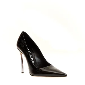 Scarpe CASADEI: Eleganti décolleté nere in vernice con tacco 10 mm